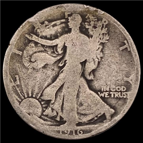1916 Walking Liberty Half Dollar NICELY CIRCULATED NICELY CIRCULATED