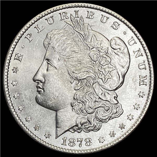 1878 8TF Morgan Silver Dollar GEM BU