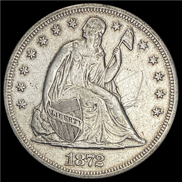 1872 Seated Liberty Dollar HIGH GRADE HIGH GRADE