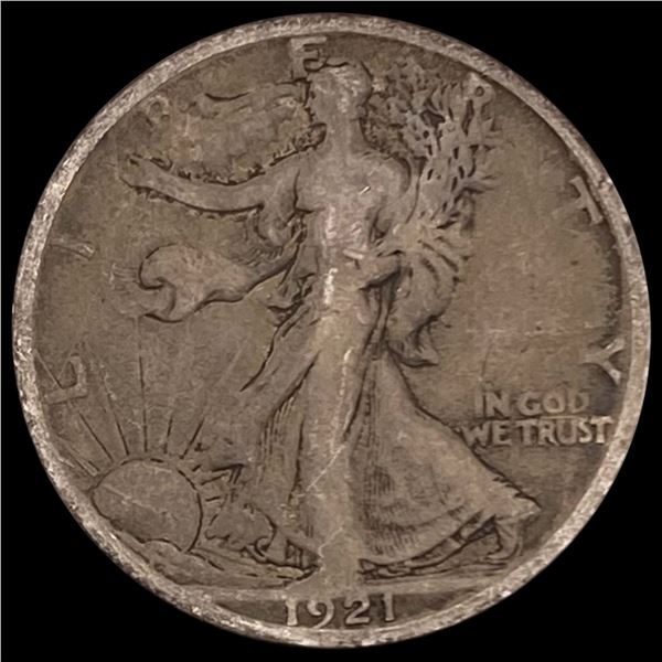 1921-S Walking Liberty Half Dollar LIGHTLY CIRCULA LIGHTLY CIRCULATED