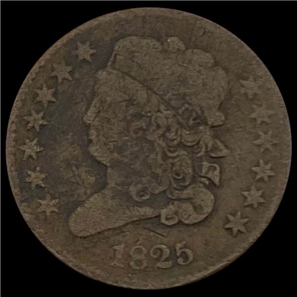 1825 Classic Head Half Cent NICELY CIRCULATED NICELY CIRCULATED
