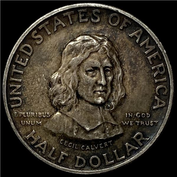1934 Silver Maryland Tercentenary Half Dollar CHOICE AU