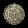 1868 Nickel Three-Cent Piece ABOUT UNCIRCULATED
