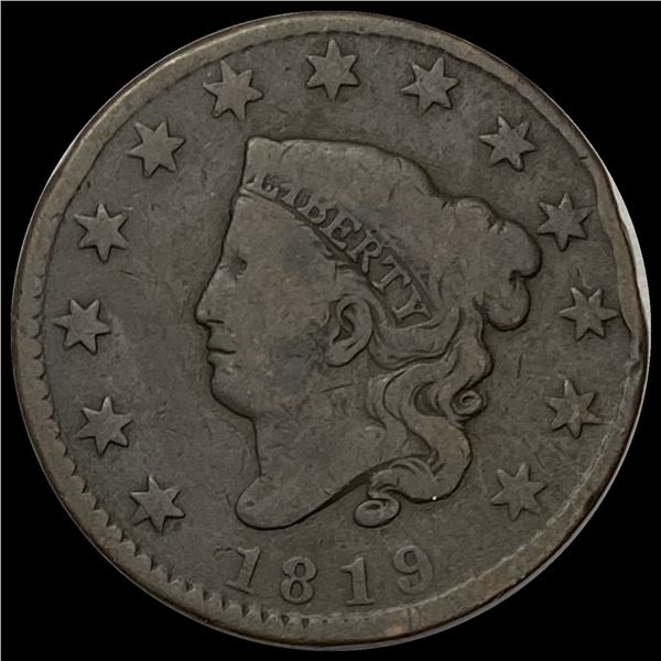 1819 Large Cent LIGHTLY CIRCULATED