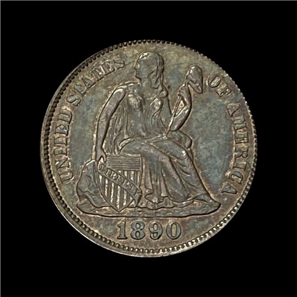 1890 Seated Liberty Dime CHOICE AU