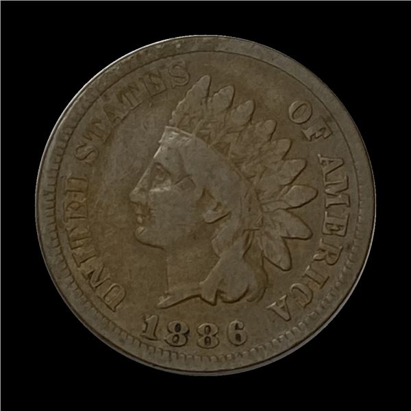 1886 Indian Head Cent LIGHTLY CIRCULATED