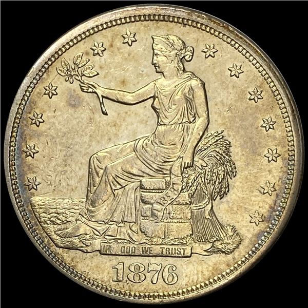 1876-S Silver Trade Dollar ABOUT UNCIRCULATED