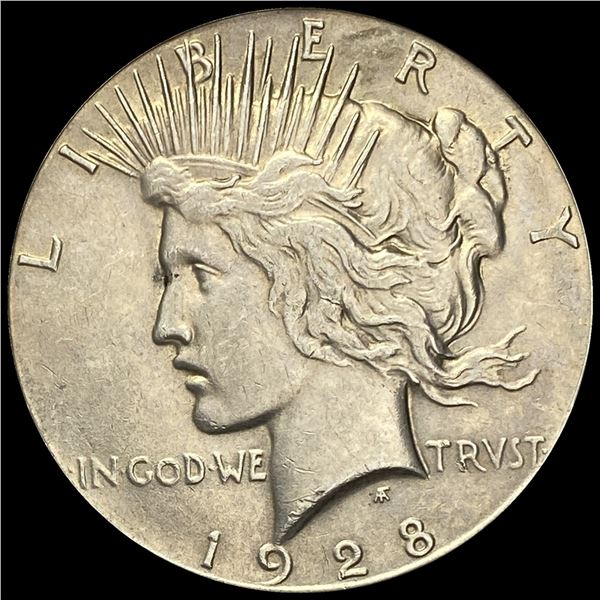 1928 Silver Peace Dollar CHOICE AU