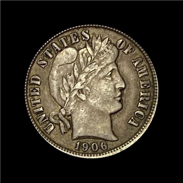 1906-D Silver Barber Dime NEARLY UNCIRCULATED