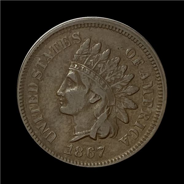 1867 Indian Head Cent NEARLY UNCIRCULATED