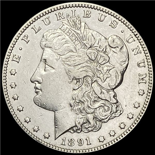 1891 Morgan Silver Dollar CLOSELY UNCIRCULATED