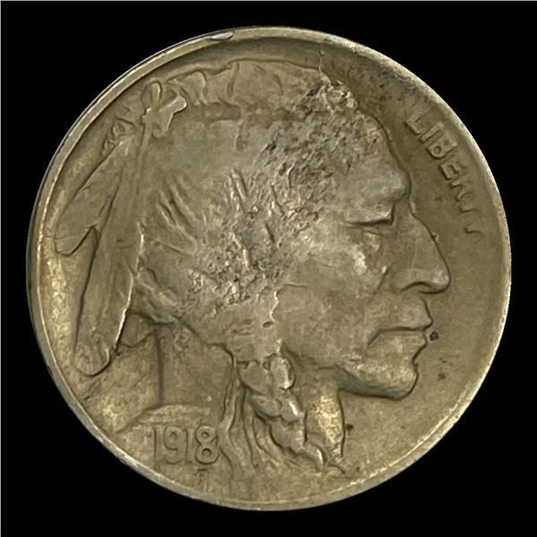 1918 Buffalo Nickel CHOICE AU