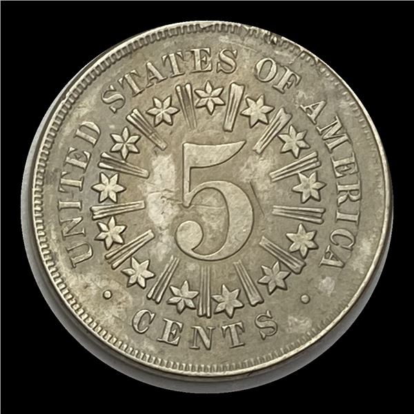 1867 Shield Nickel NEARLY UNCIRCULATED