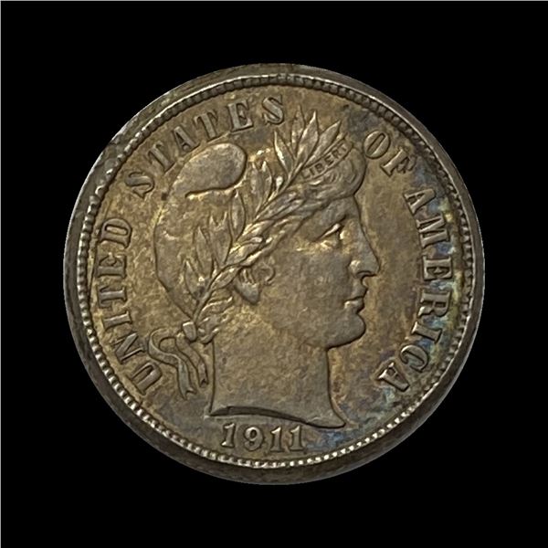 1911-S Silver Barber Dime ABOUT UNCIRCULATED