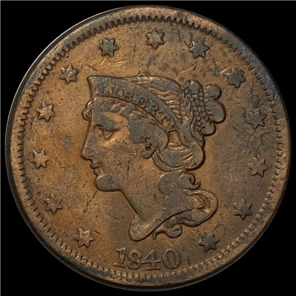 1840 Braided Hair Large Cent CHOICE AU
