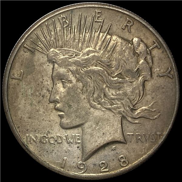 1928 Silver Peace Dollar CHOICE AU