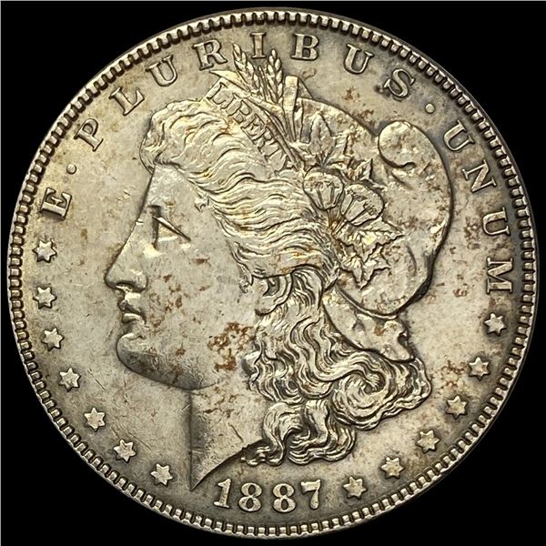 1887 Silver Morgan Dollar CLOSELY UNCIRCULATED