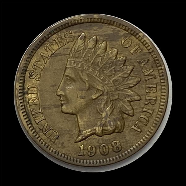 1908 Indian Head Cent LIGHTLY CIRCULATED
