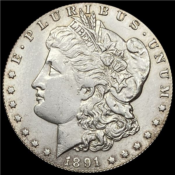 1891 Morgan Silver Dollar NEARLY UNCIRCULATED