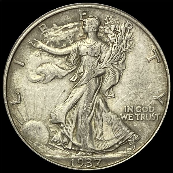 1937 Silver Half Dollar (Walking Liberty) CHOICE AU