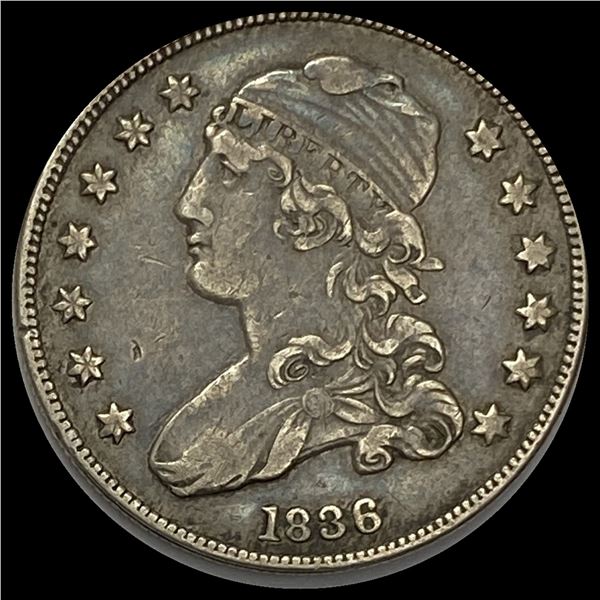1836 Capped Bust Quarter NEARLY UNCIRCULATED