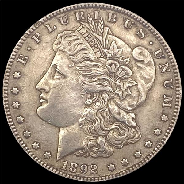 1892 Silver Morgan Dollar NEARLY UNCIRCULATED