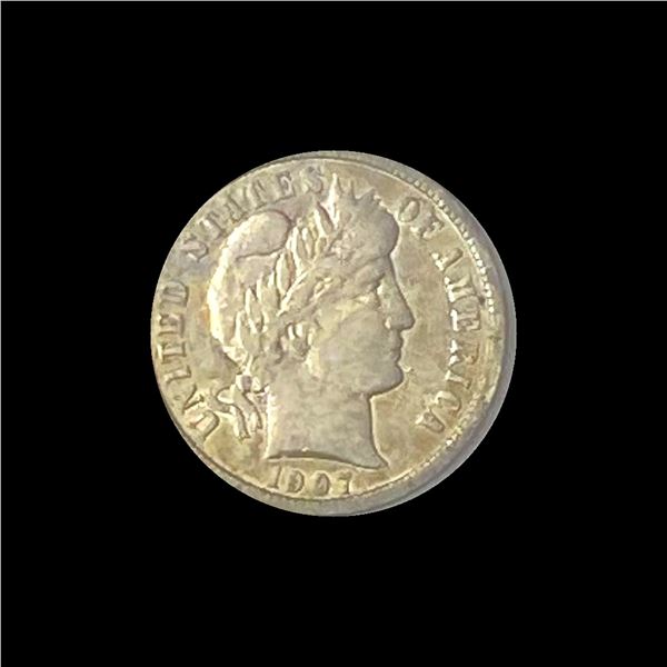 1907 Barber Dime NICELY CIRCULATED