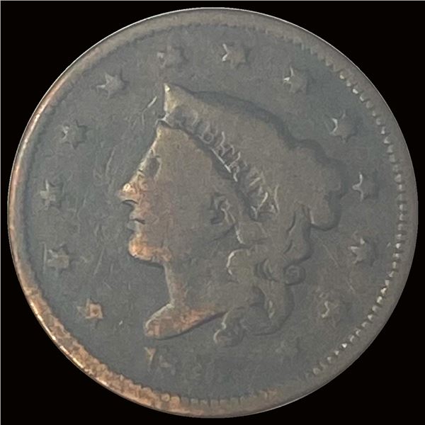 1847 Braided Hair Large Cent NICELY CIRCULATED