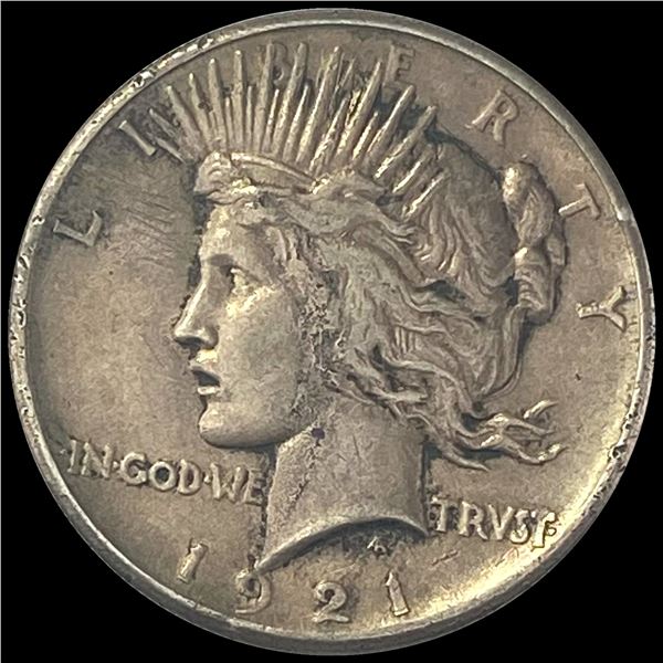 1921 Silver Peace Dollar NEARLY UNCIRCULATED
