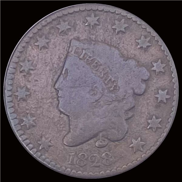 1828 Large Cent LIGHTLY CIRCULATED