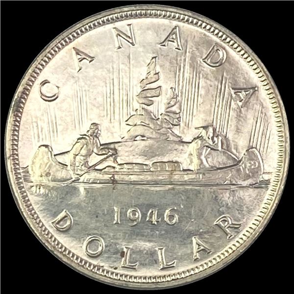 1946 Silver Dollar Canada CLOSELY UNCIRCULATED
