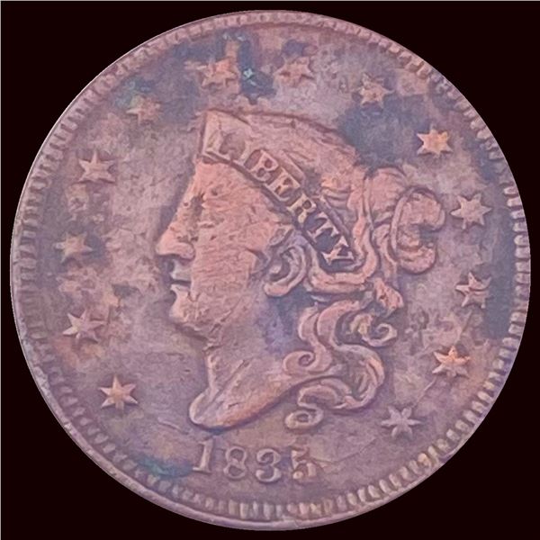 1835 Coronet Head Large Cent CLOSELY UNCIRCULATED