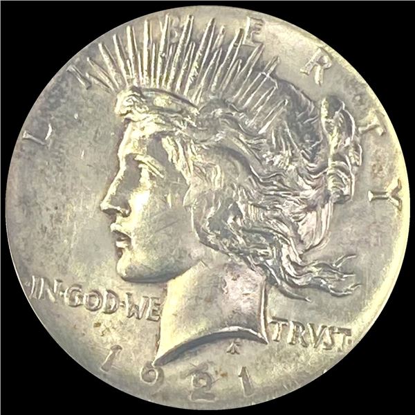 1921 Silver Peace Dollar CLOSELY UNCIRCULATED
