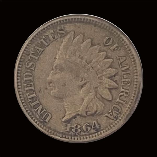 1864 Bronze Indian Head Cent ABOUT UNCIRCULATED