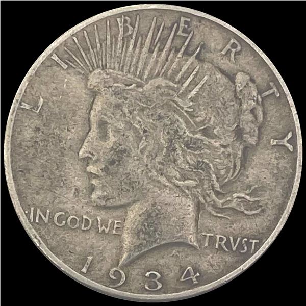 1934-S Silver Peace Dollar LIGHTLY CIRCULATED