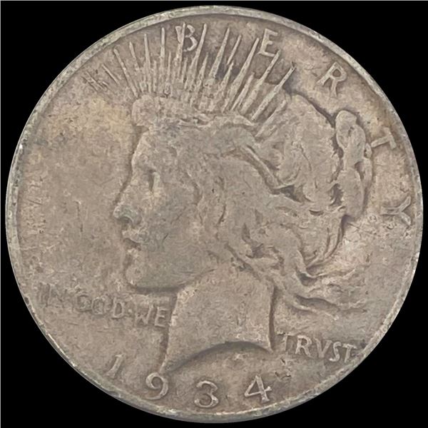 1934-S Silver Peace Dollar LIGHTLY CIRCULATED