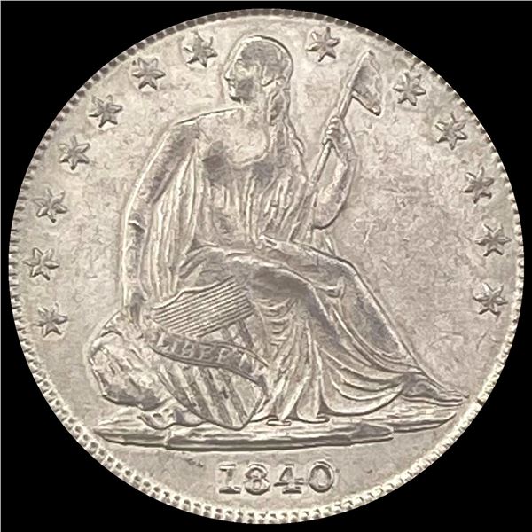 1840-O Silver Seated Liberty Half Dollar CLOSELY UNCIRCULATED