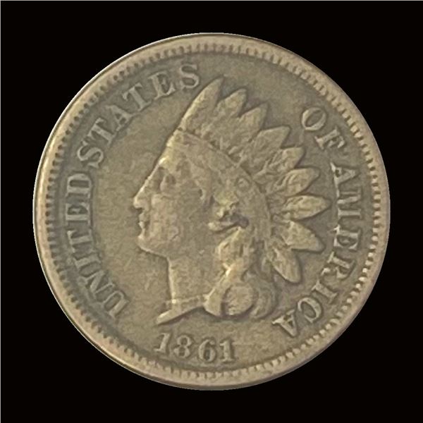 1861 Indian Head Cent LIGHTLY CIRCULATED