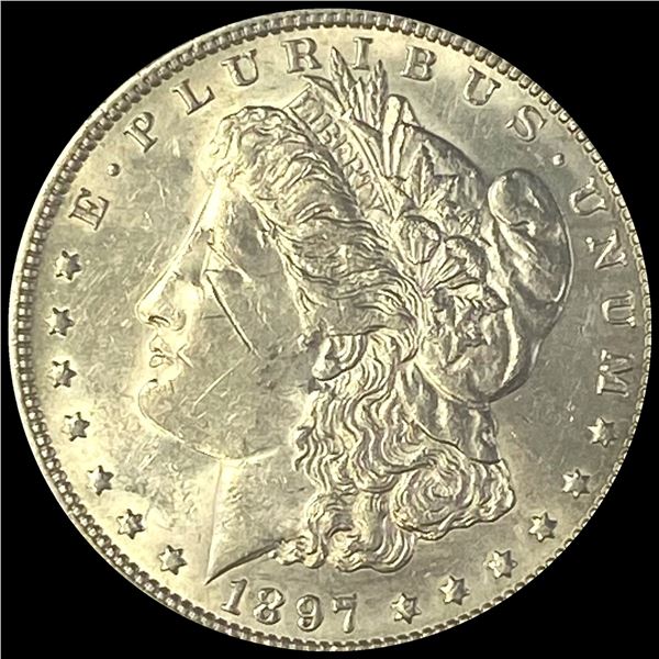 1897 Silver Morgan Dollar CLOSELY UNCIRCULATED