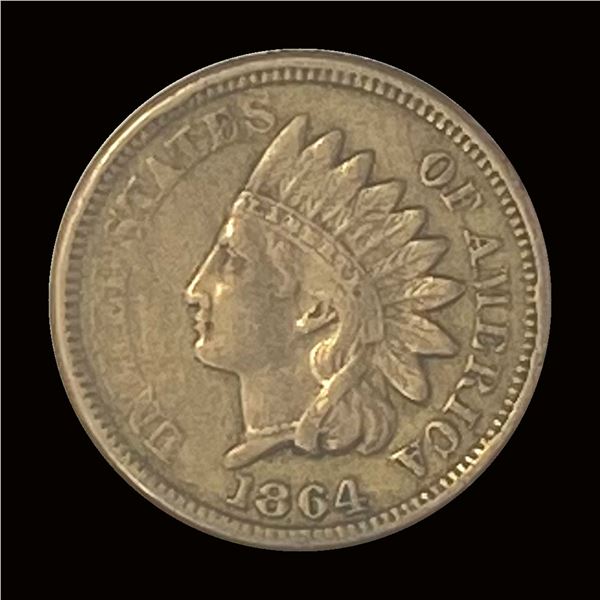 1864 Bronze Indian Head Cent ABOUT UNCIRCULATED