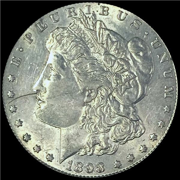 1898-S Silver Morgan Dollar CHOICE AU