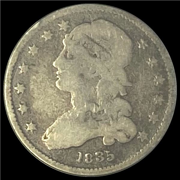 1835 Capped Bust Quarter LIGHTLY CIRCULATED