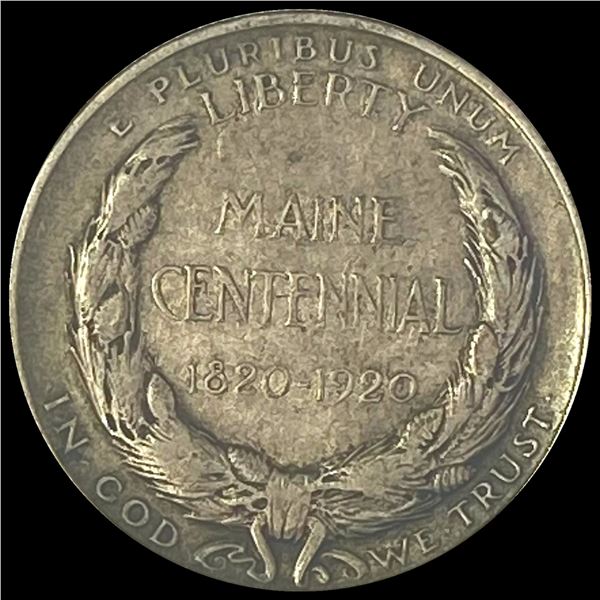 1920 Silver Half Dollar Maine Centennial LIGHTLY CIRCULATED