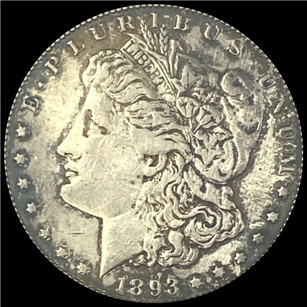 1893-CC Silver Morgan Dollar CLOSELY UNCIRCULATED