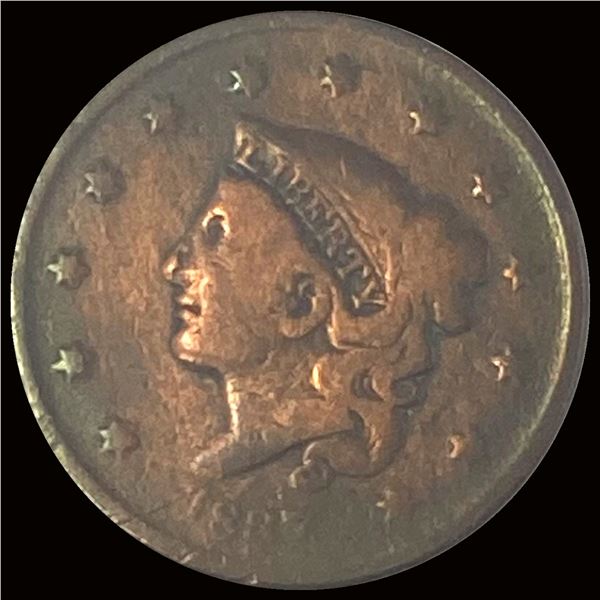 1849 Braided Hair Large Cent LIGHTLY CIRCULATED