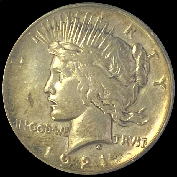 1921 Silver Peace Dollar ABOUT UNCIRCULATED