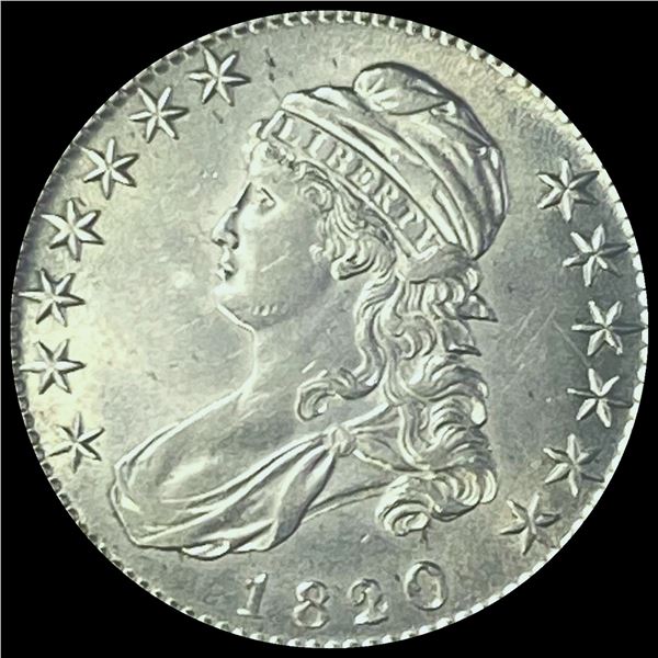1820 Capped Bust Half Dollar CHOICE AU