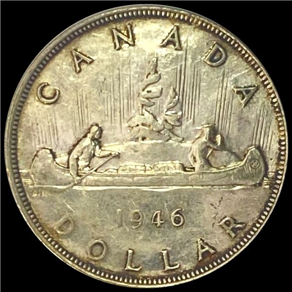 1946 Silver Canada Dollar LIGHTLY CIRCULATED