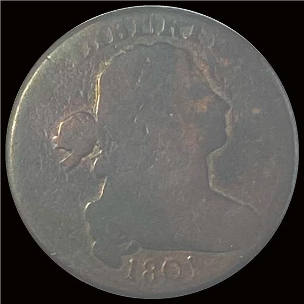 1801 Draped Bust Large Cent NICELY CIRCULATED