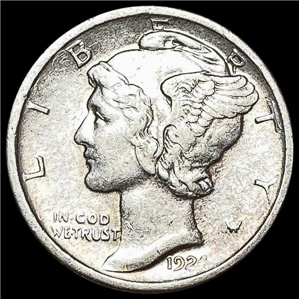 1924 Mercury Dime CLOSELY UNCIRCULATED CLOSELY UNCIRCULATED